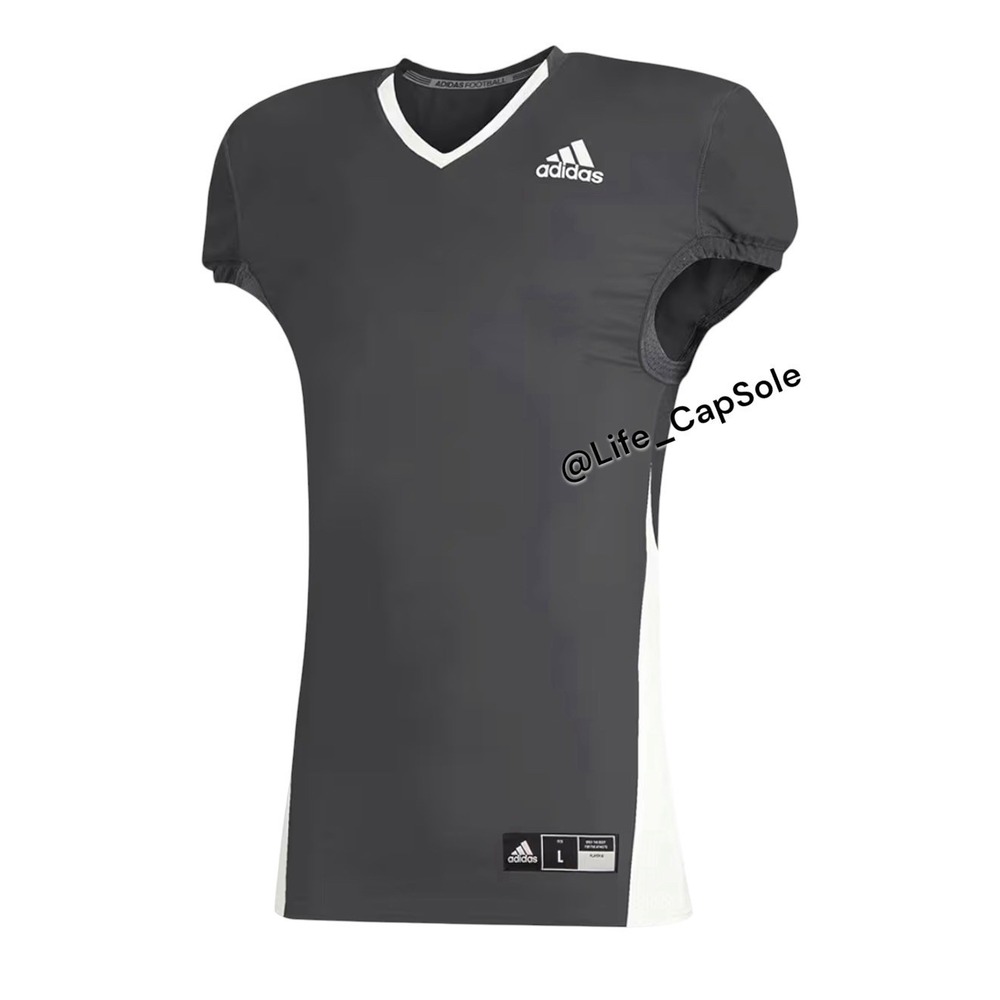 Size L adidas Men's Dark Gray A1 Stock Football Practice Jersey Mesh GG7391 NWT
